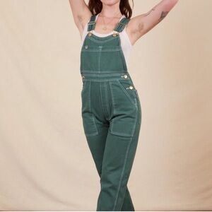BIG BUD PRESS Emerald Green Overalls  // Size M / NWOT